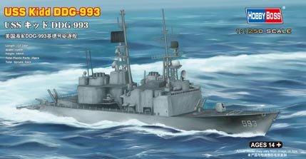 1:1250 Сборная модель Корабль USS Kidd DDG-993 - 82507