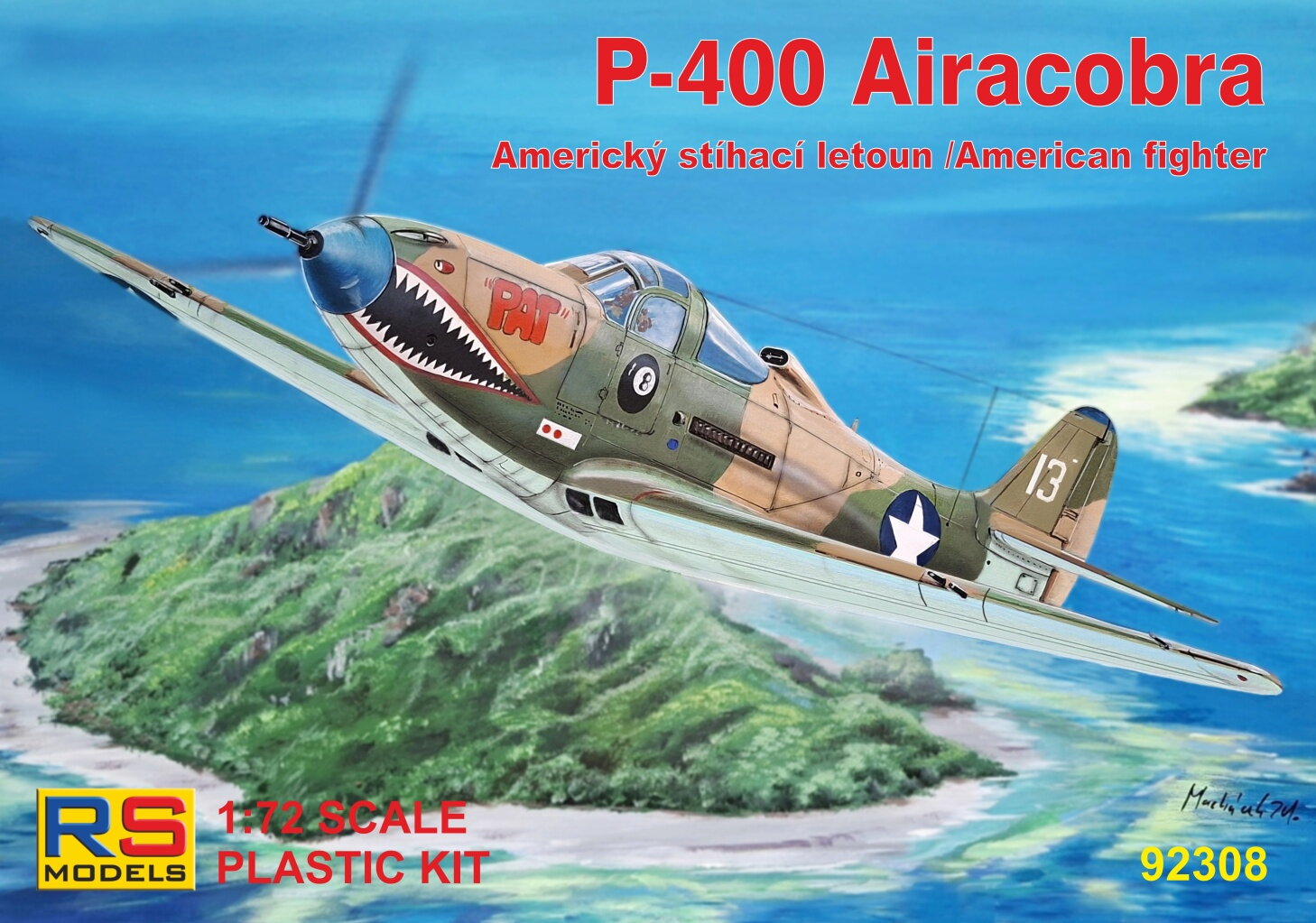 1:72 Сборная модель Bell P-400 Airacobra - American WWII Fighter - 92308