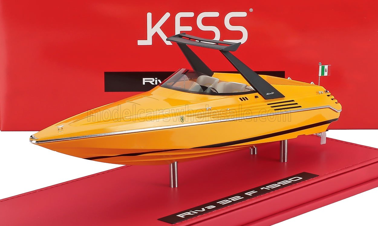 1:43 Моторная лодка RIVA 32 Ferrari 2x V8 двигатель - 780cv - (24cm) (1990), желтый - KE43065001