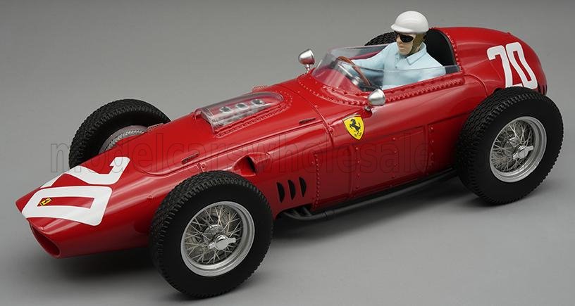 1:18 FERRARI F1 Dino 246/256 Team Scuderia Ferrari №20 Winner Monza Italy Gp (with Pilot Figure) (1960) Philip Hill, Red - TMD18-325C