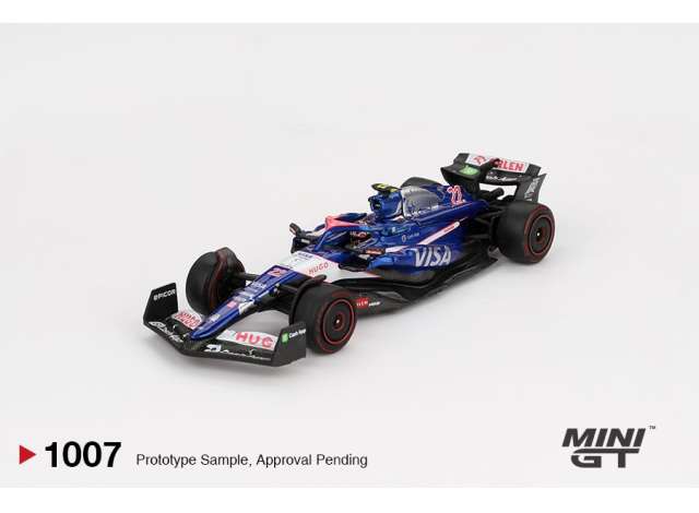 1:64 RB VCARB 01, №22 Y.Tsunoda, Bahrain GP (2024), blue / white - MGT01007BL