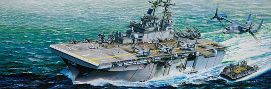 1:350 Сборная модель Корабль USS Wasp LHD-1 - 05611