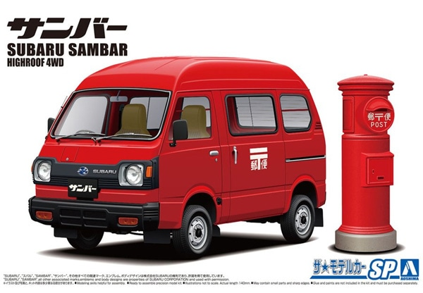 1:24 Сборная модель SUBARU TT1 SAMBAR HIGH-ROOF 4WD 80 - 05998