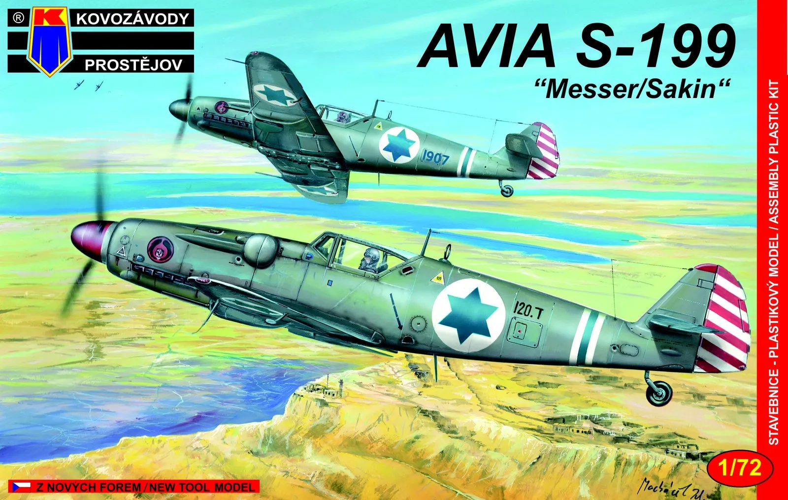 1:72 Сборная модель самолета Avia S-199 'Messer/Sakin' - KPM0006-X1