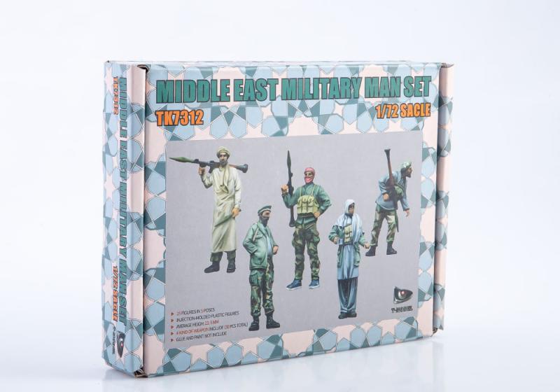 1:72 Сборная модель Middle East Military Man Set (Weapon Include) - TK7312