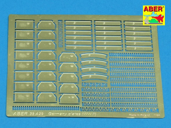 1:35 Фототравление Germany plates (WWII) - 35 A029