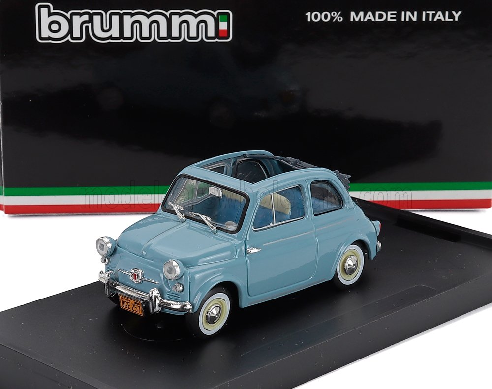 1:43 FIAT 500 America Aperta Open (1958), Celeste Chiaro - Light Blue - R376-01-UPD-2026
