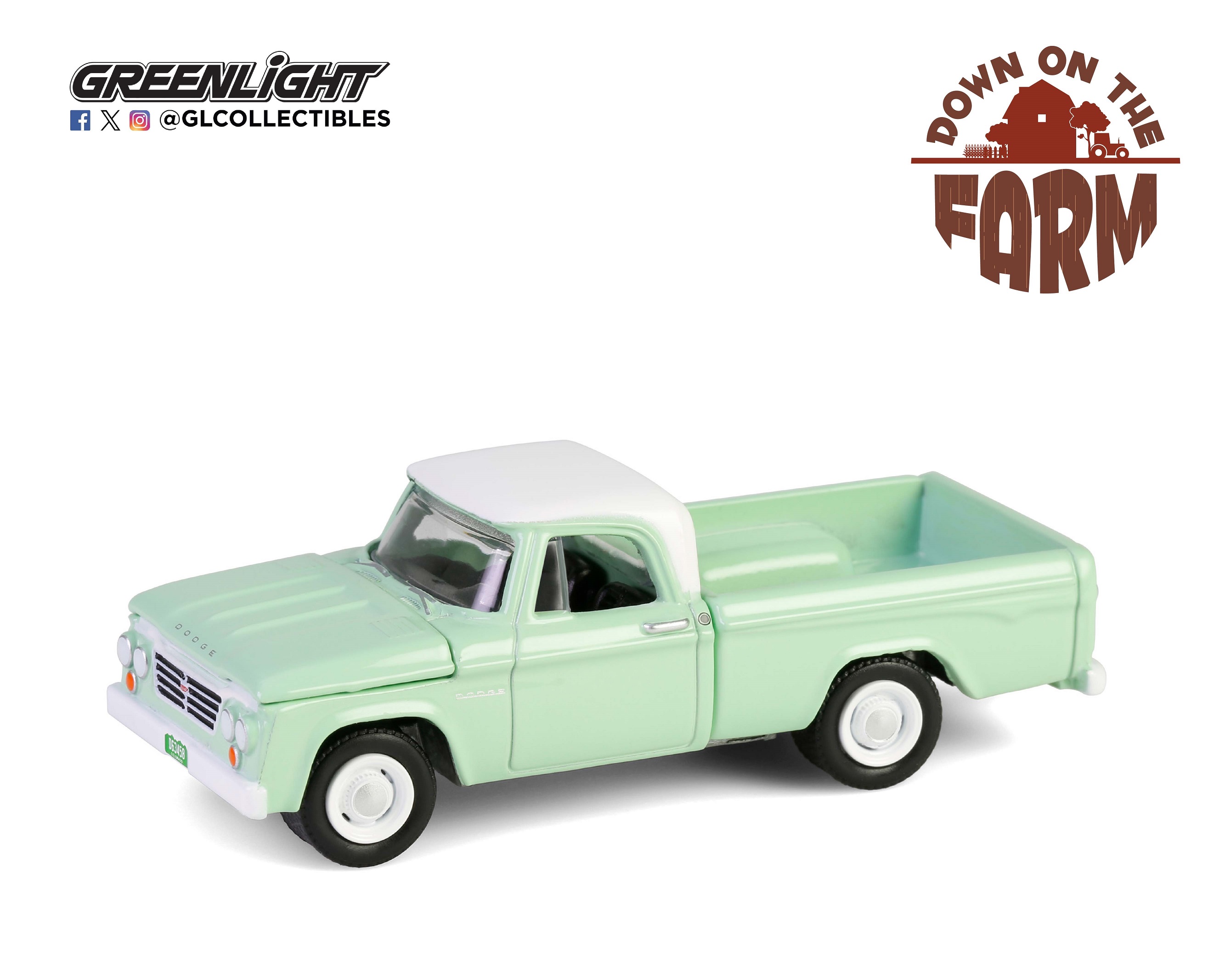 1:64 DODGE D-200 Sweptline пикап (1964) Turf Green/White - 48100B