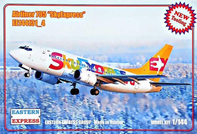 1:144 Сборная модель Авиалайнер Boeing 737-500 (SkyExpress) - 144131-4