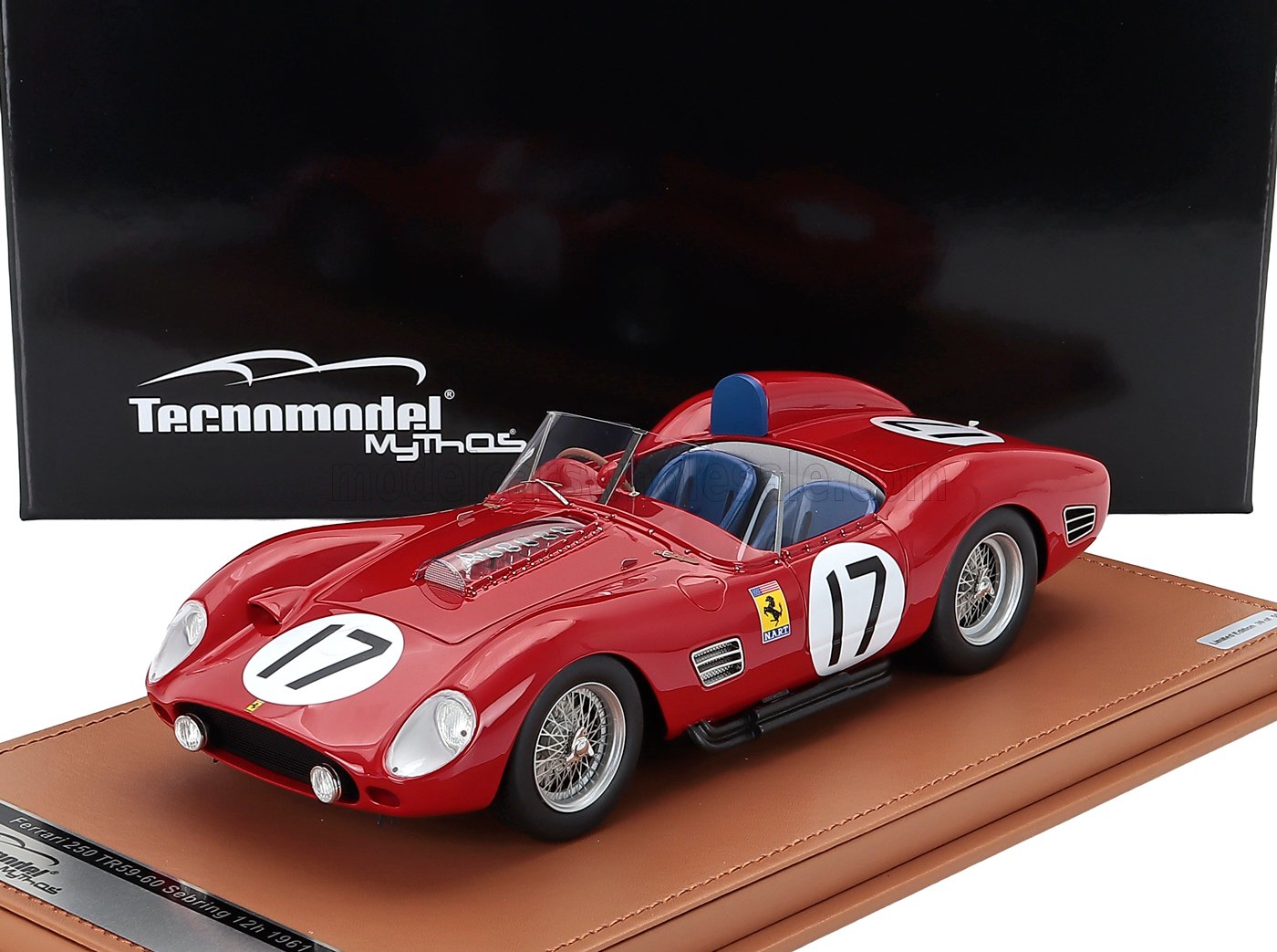 1:18 FERRARI 250tr Testarossa 3.0l V12 Spider Team N.a.r.t. North American Racing №17 3rd 12h Sebring Pedro Rodriguez - Ricardo Rodriguez (1961) , Red - TM18-261C