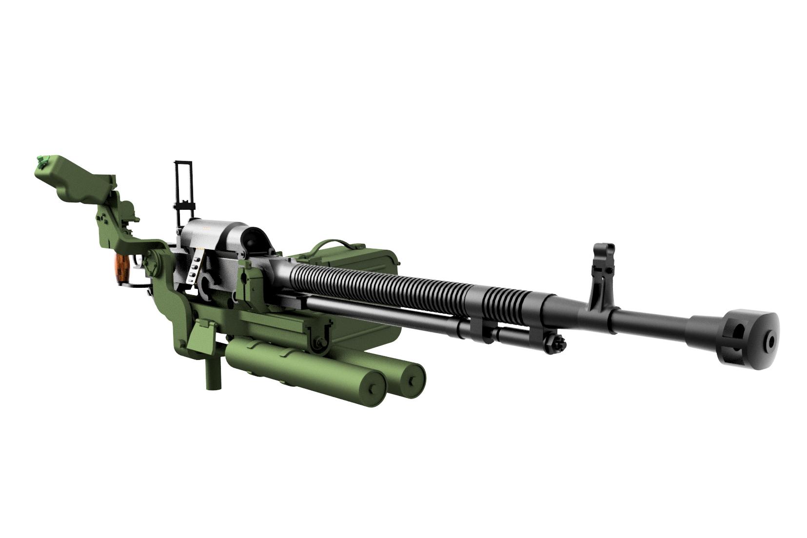 1:35 Сборная модель Пулемет ДШК обр. 1944 г., с тановым станком, поздний - KL350063