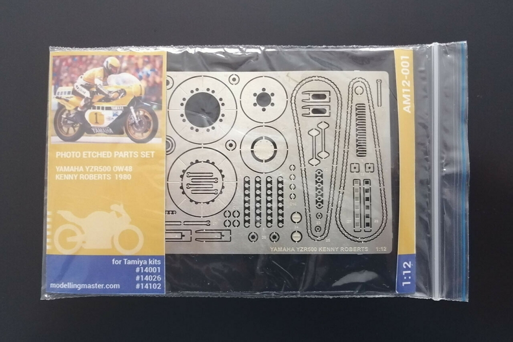 1:12 Фототравление Yamaha YZR500 Kenny Roberts (Tamiya kits 14001, 14026, 14102) - AM12-001