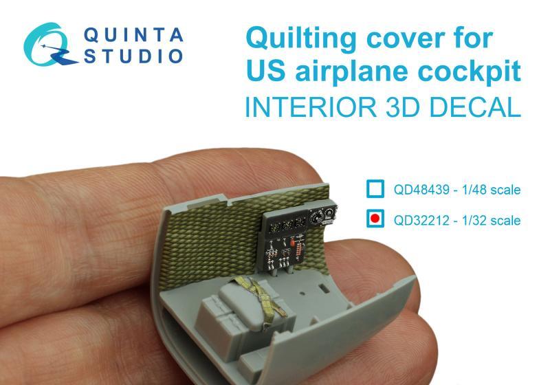 1:32 Стеганая обивка для кабин самолетов США (для всех моделей) - QD32212