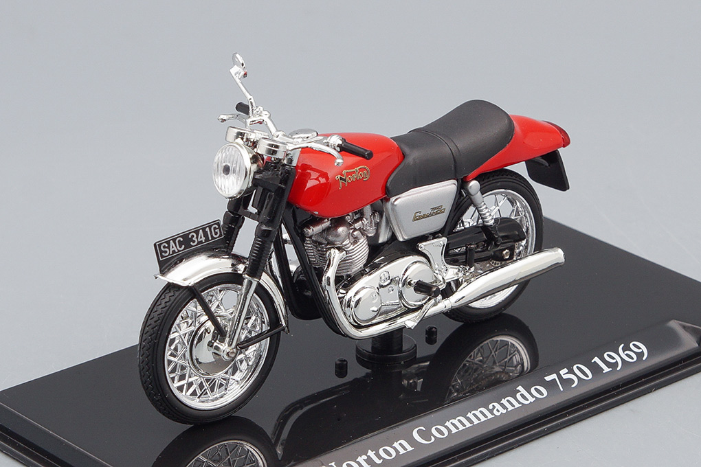 1:24 мотоцикл NORTON Commando 750 1969 Red - 4658103