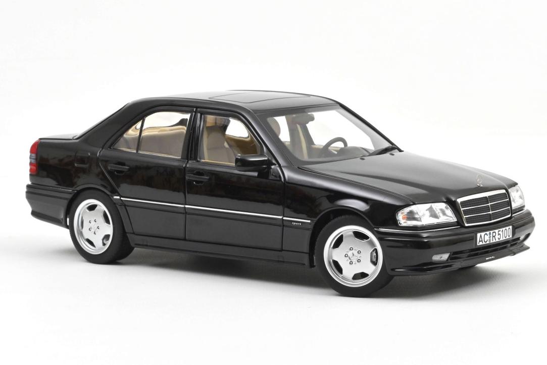 1:18 MERCEDES-BENZ C36 AMG-Line (W202) (1993), Obsidian Black Metallic - 183381