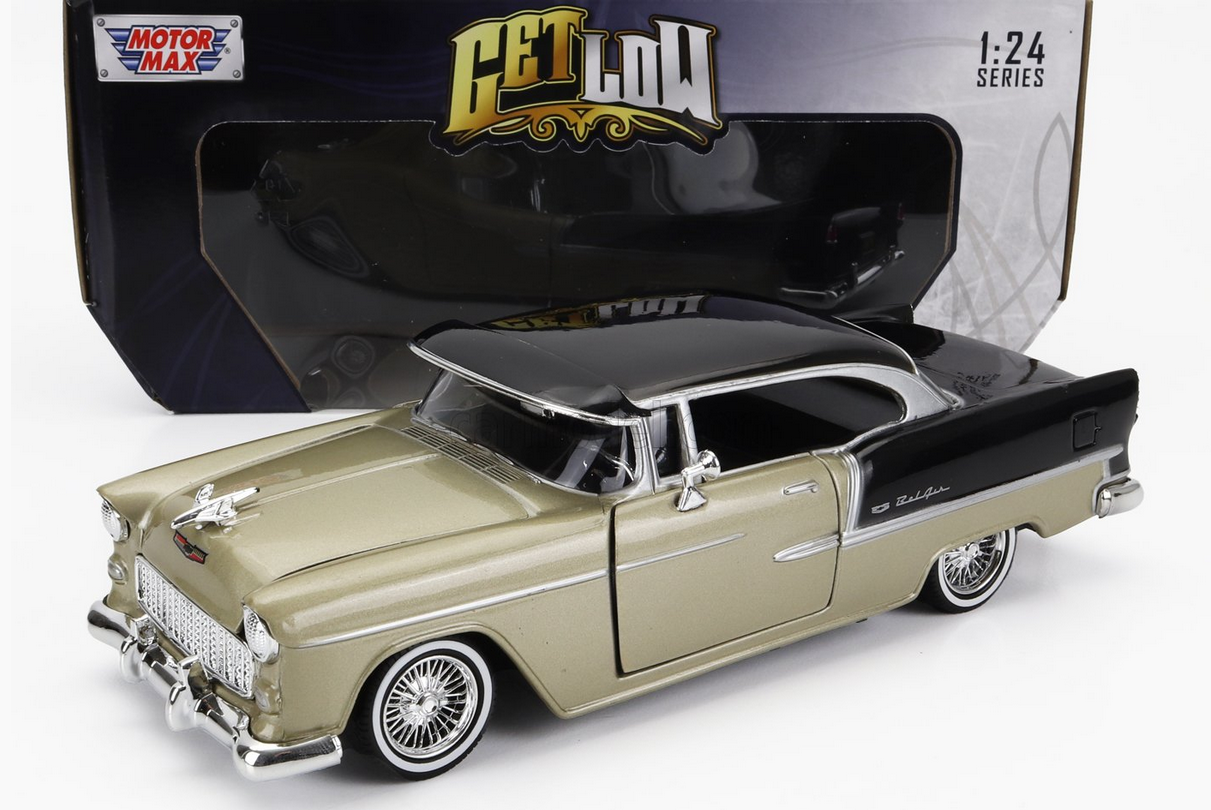 1:24 CHEVROLET BEL AIR (1955), GOLD BLACK - 79031GB