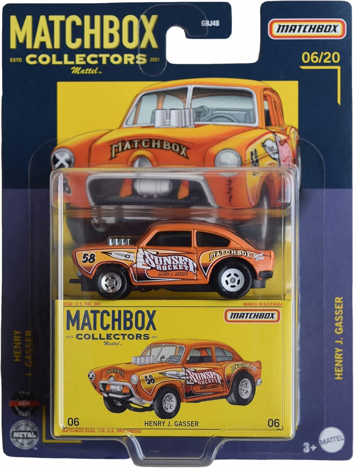 Henry J. Gasser (1954), orange - GRK17