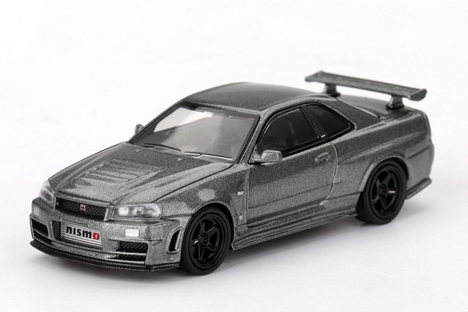 1:64 NISSAN Skyline GT-R (R34) NISMO BNR34 CRS Version (1999), grey - MGT01160-RBL