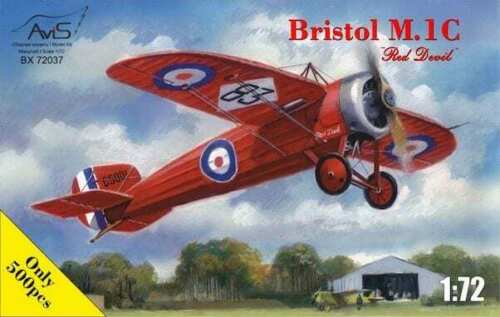 1:72 Сборная модель Самолет Bristol M. 1C Red Devil - 72037