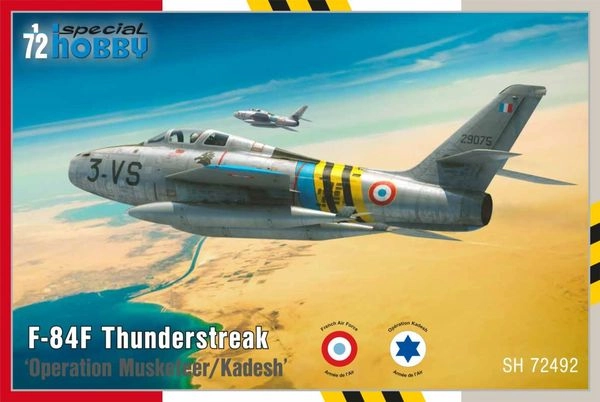 1:72 Сборная модель F-84F Thunderstreak 'Operation Musketeer / Kadesh' - SH72492
