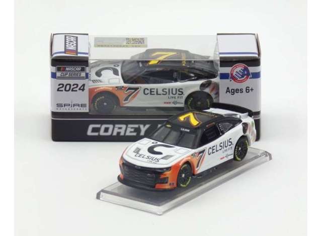 1:64 Chevrolet Camaro ZL1 #7 Corey Lajoie *Celsius*, white/black/orange 2024 - CX72465CELCO