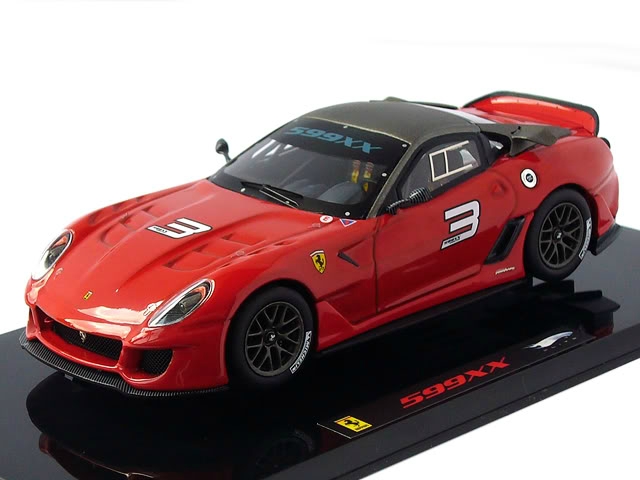 1:43 FERRARI 599 XX (2009), racing red / anthrazit - T6263-X1