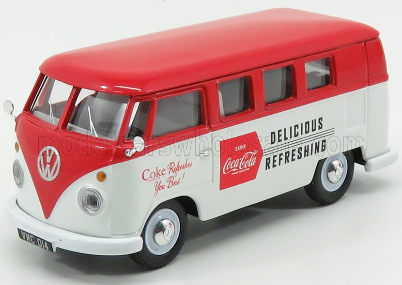 1:43 VOLKSWAGEN T1 Camper Van Coca-cola (1961), White Red - CC02733
