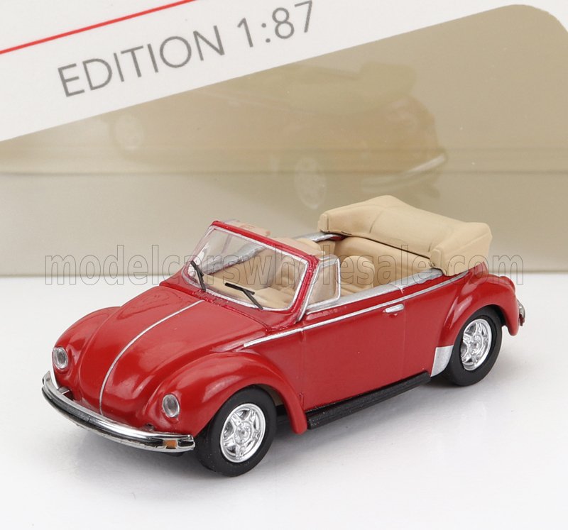 1:87 VOLKSWAGEN Beetle Kafer Maggiolino Cabriolet Open (1955), Red - 452670500