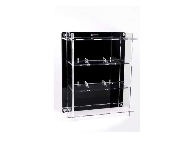 1:24 Acrylic Multicase for three 1/24 scale cars (3x1). Can be used either wall mount or desk-top. Package includes parts for wall mounting - atl40052