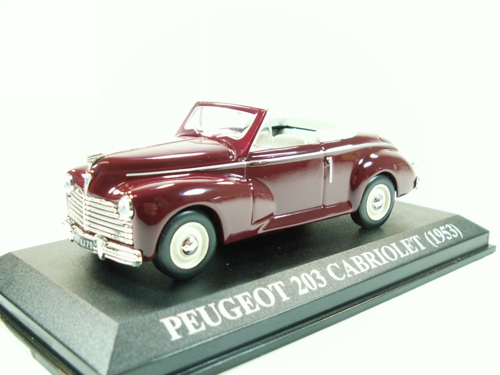 1:43 PEUGEOT 203 Cabriolet (1953), вишнёвый - ALT010