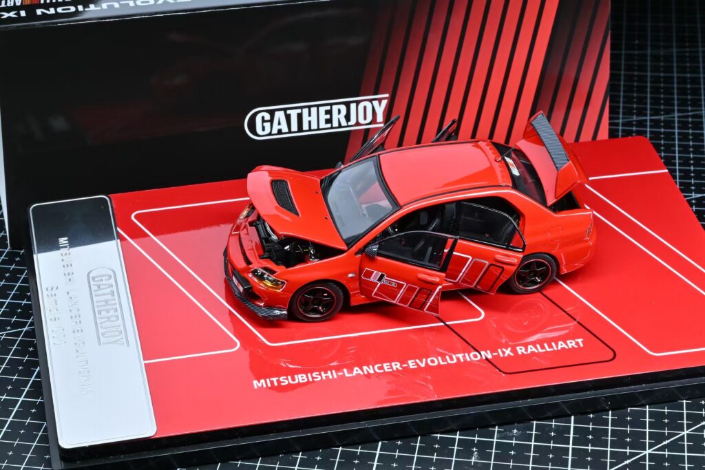 1:43 MITSUBISHI Lancer Evo IX Ralliart, red - GJ43-01-02