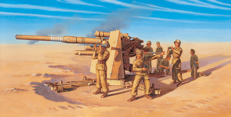 1:72 Сборная модель Зенитное орудие 8.8 cm. FLAK 37 AA Gun - 7512