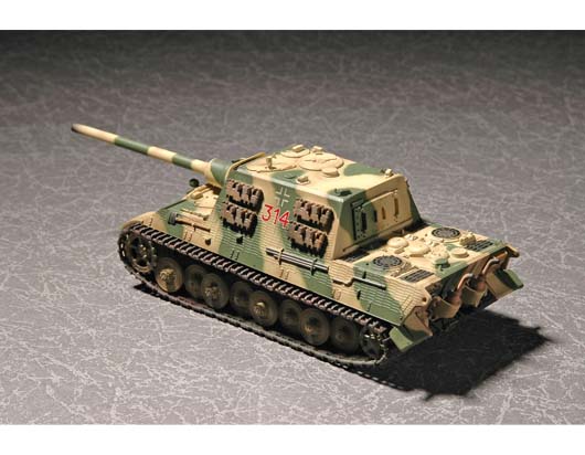 1:72 Сборная модель Танк  'Ягдтигр' (Порше) с циммеритом - 07294