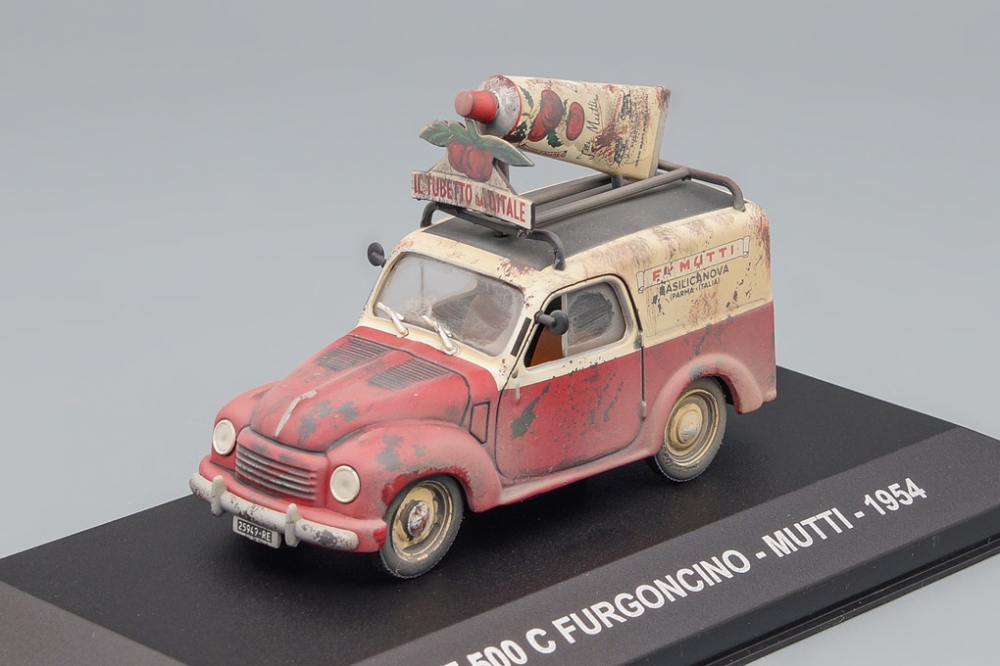1:43 FIAT 500 C FURGONCINO 'MUTTI' 1954 Red / Beige 	FIAT 500 C FURGONCINO 'MUTTI' 1954 Red - LD065