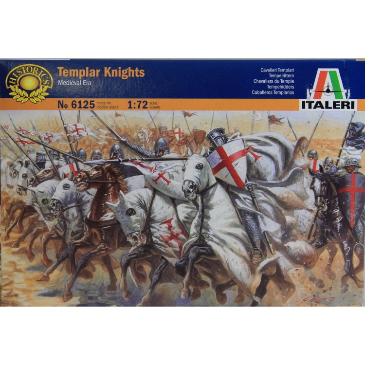 1:72 Сборная модель Солдаты Templar Knights Medieval Era - 6125