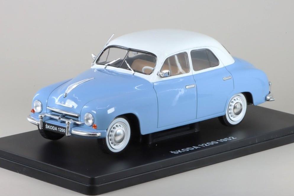1:24 SKODA 1200 (1952), blue/white - 124SK01