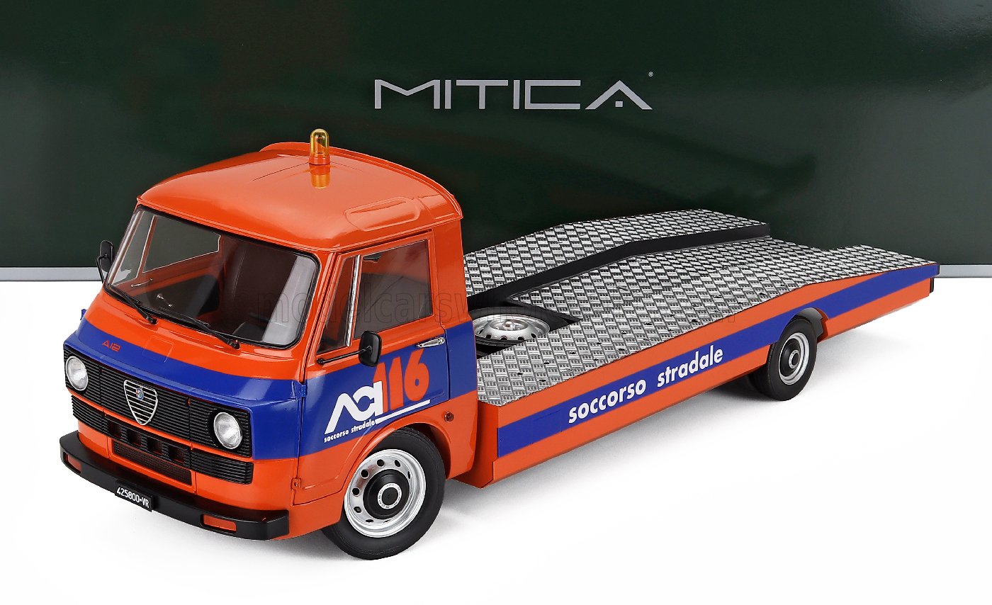 1:18 ALFA ROMEO A12 (F12)  эвакуатор (1977), оранжевый/синий - 200085-D