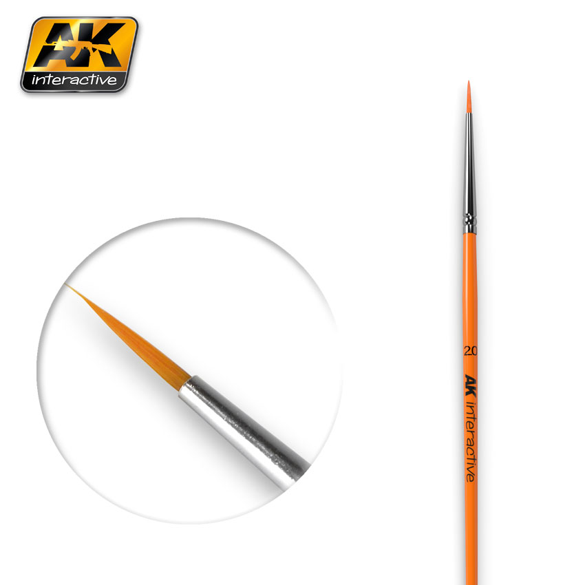 Кисть круглая ROUND BRUSH 2/0 SYNTHETIC - AK-602