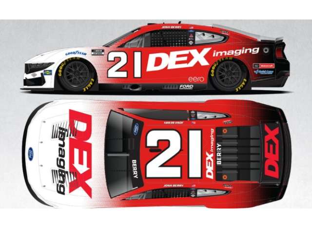 1:64 Ford Mustang #21 Josh Berry *Dex Imaging*, red/white 2025 - C212565DEXJP