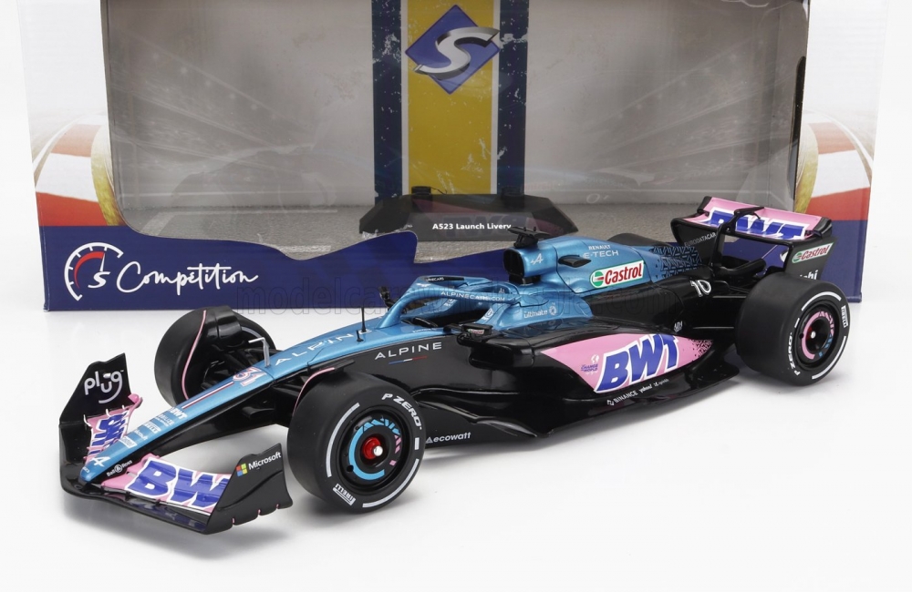 1:18 RENAULT F1  A523 Team Bwt Alpine Press №10 - №31 (2023), Blue Pink - 1808805