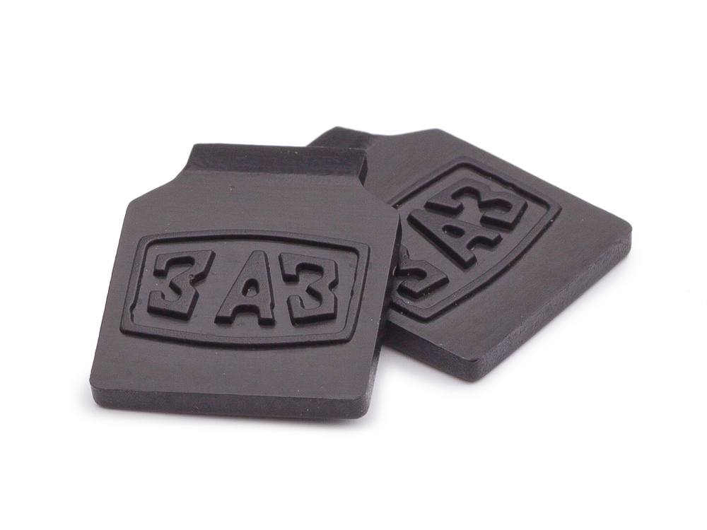 1:18 Комплект задних брызговиков (2шт) с надписью ЗАЗ - PSM-SCNA0400