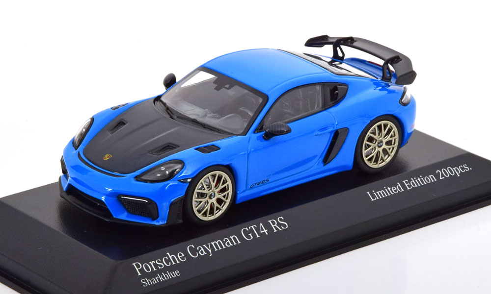 1:43 PORSCHE Cayman GT4 RS (982) rims neodyme (2021), blue carbon - 413069707