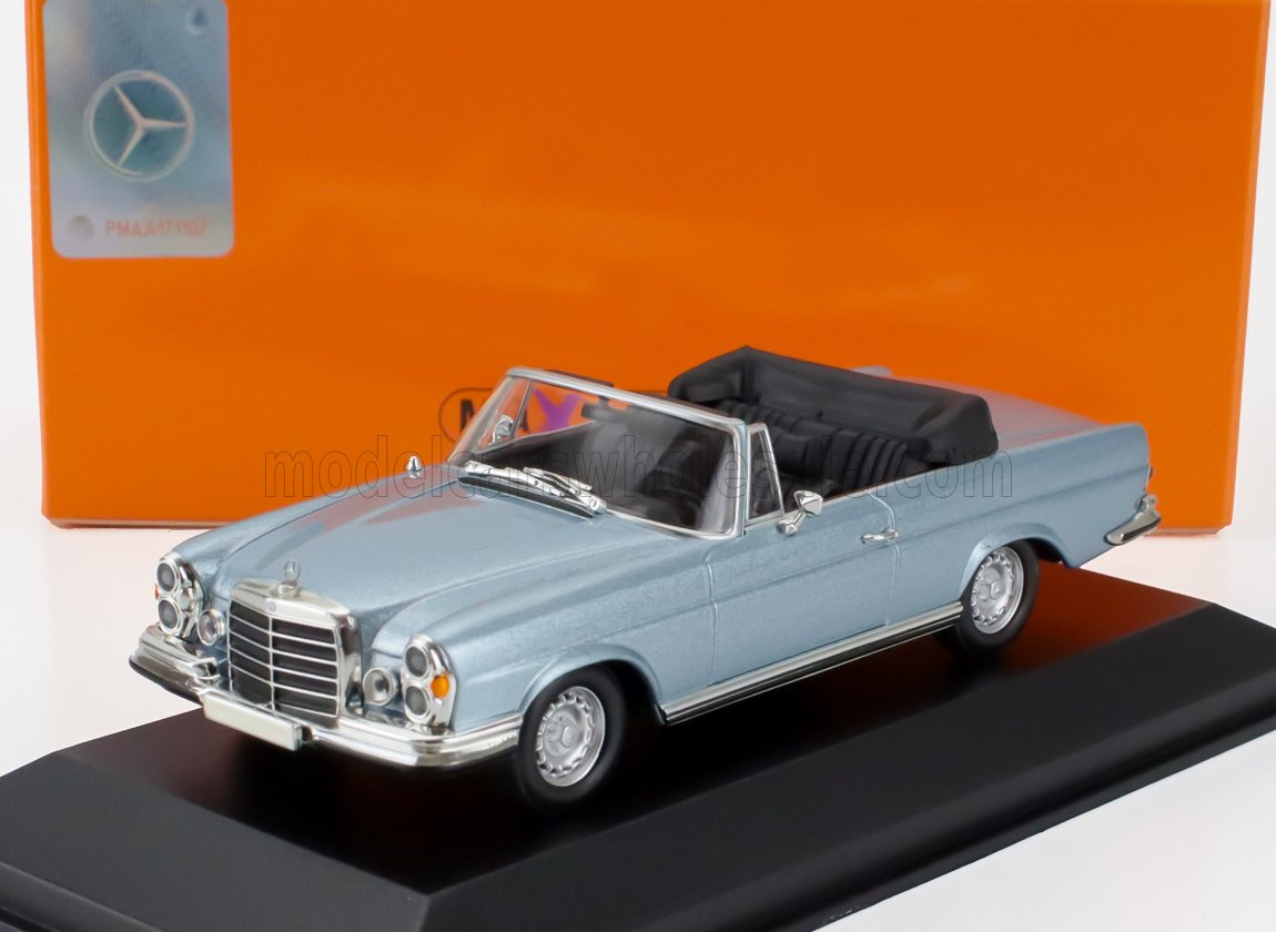 1:43 MERCEDES-BENZ S-class 280se 3.5 (w111) Cabriolet (1970), Light Blue Met - 940038131