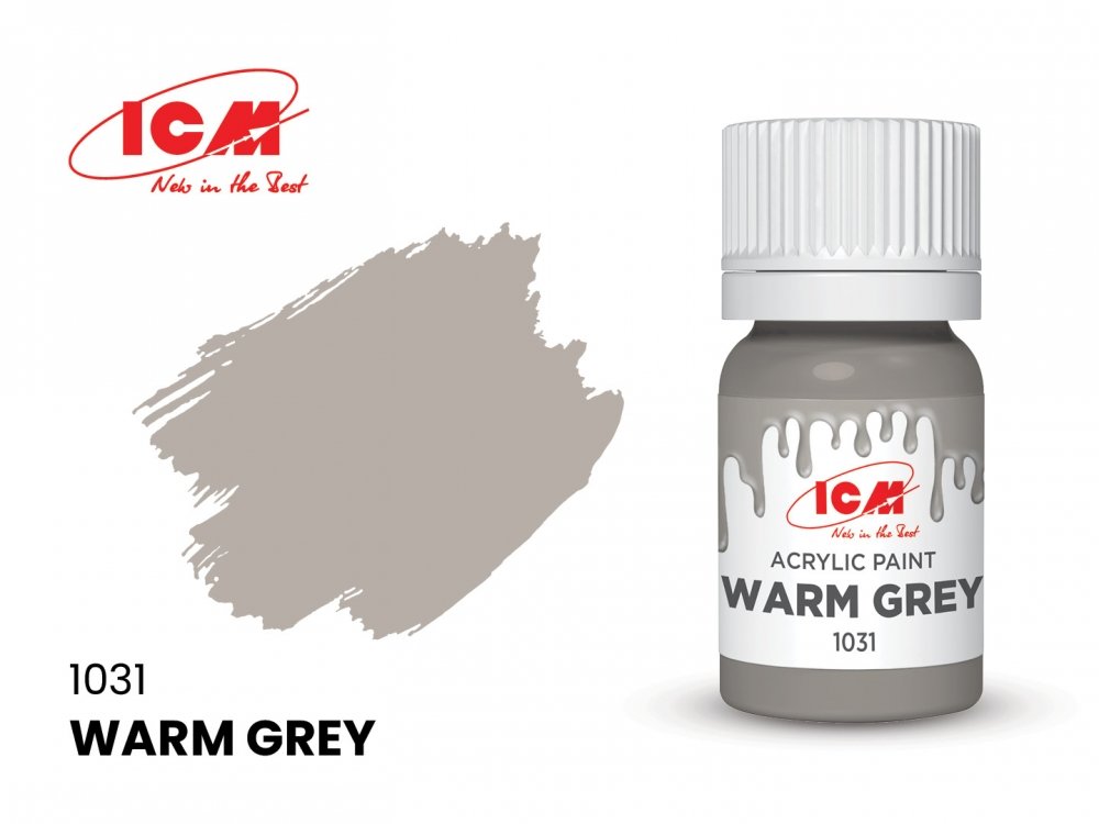 Краска для творчества, 12 мл, цвет Теплый серый(Warm Grey) - C1031