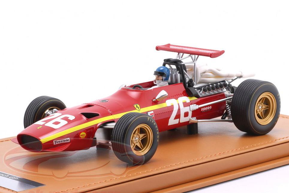 1:18 FERRARI 312 №26 Winner France GP Formula 1 Jacky Ickx (1968) - TMD18-317A