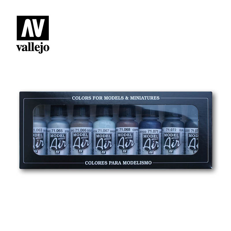 Краска акриловая `Model Air` Набор Model Air Metallic colors (8цв.) - 71176