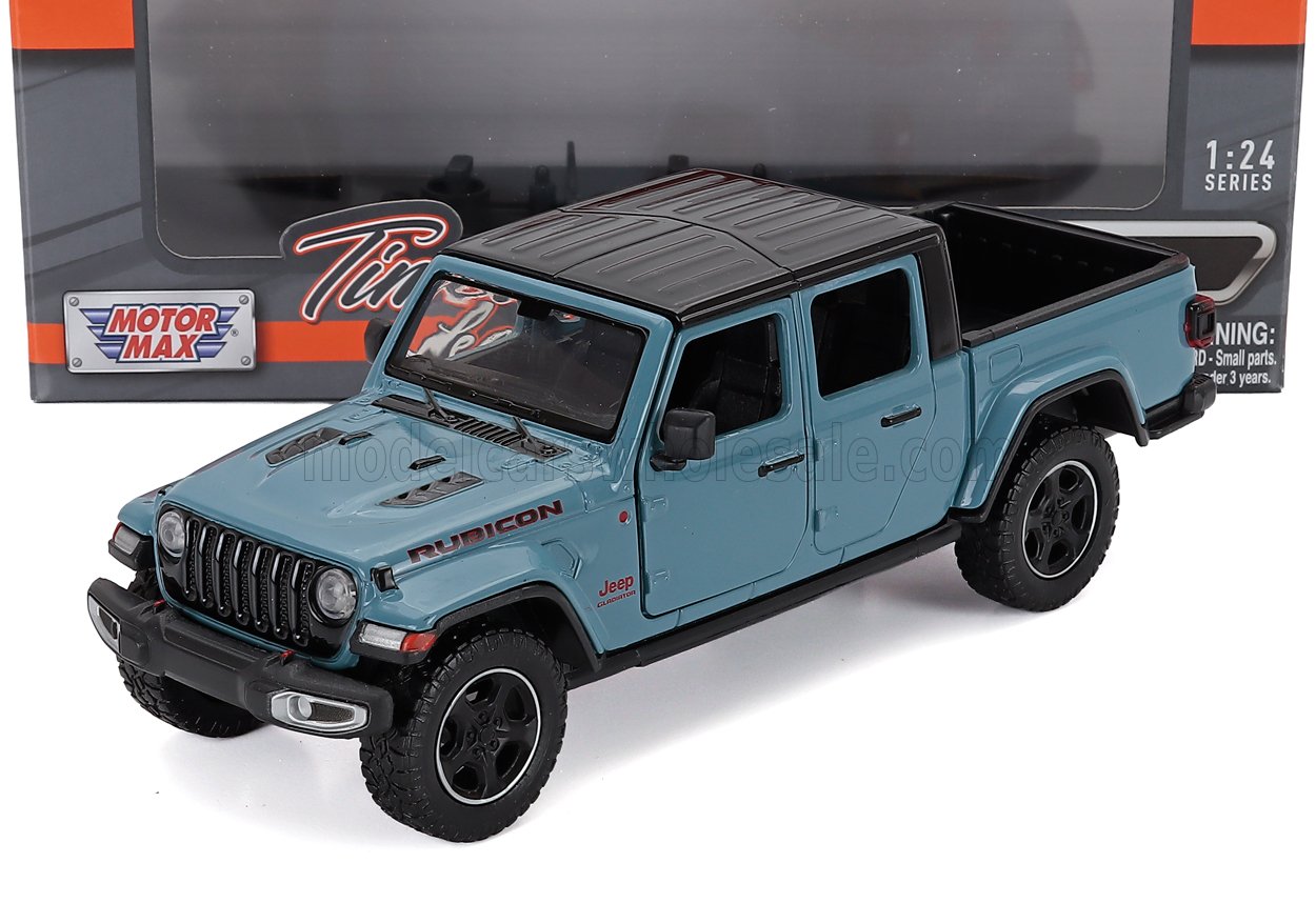 1:27 JEEP Gladiator Rubicon Pick-up Hard-top (2021), Light Blue - 79368anvil