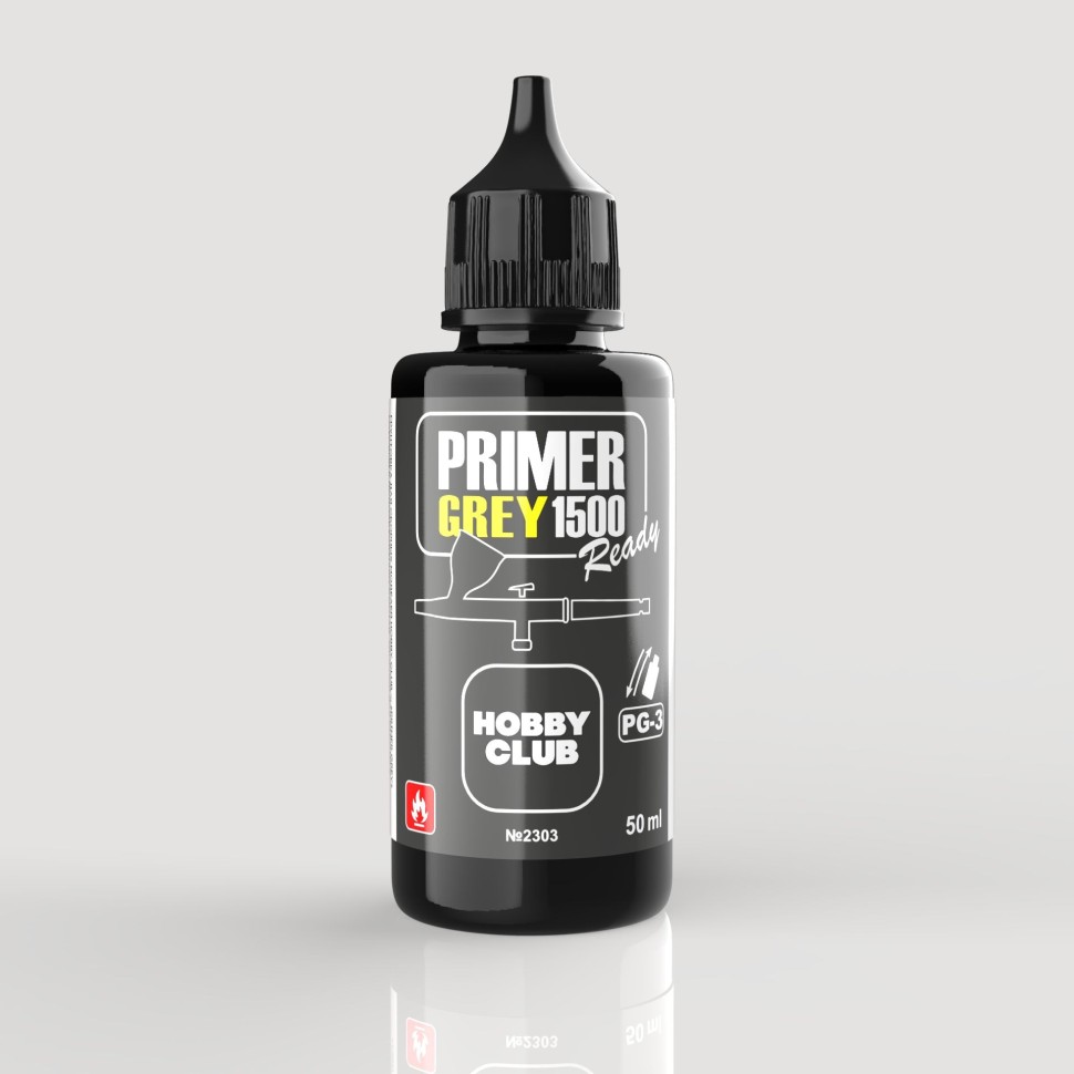 Грунтовка базовая цвет Серый, Grey 1500, 50мл - PG-3