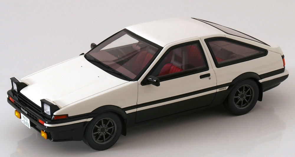 1:18 TOYOTA Sprinter Trueno Apex  AE86, white black - OT444B