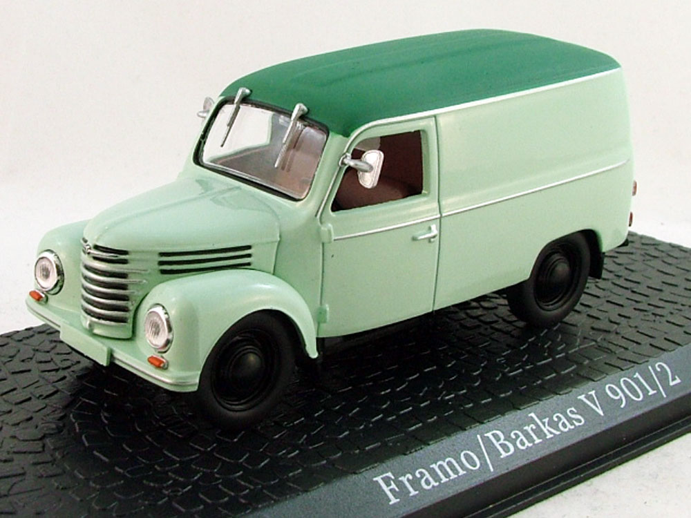 1:43 FRAMO / BARKAS V901/2, серия грузовиков от Atlas Verlag, зеленый - 7167127